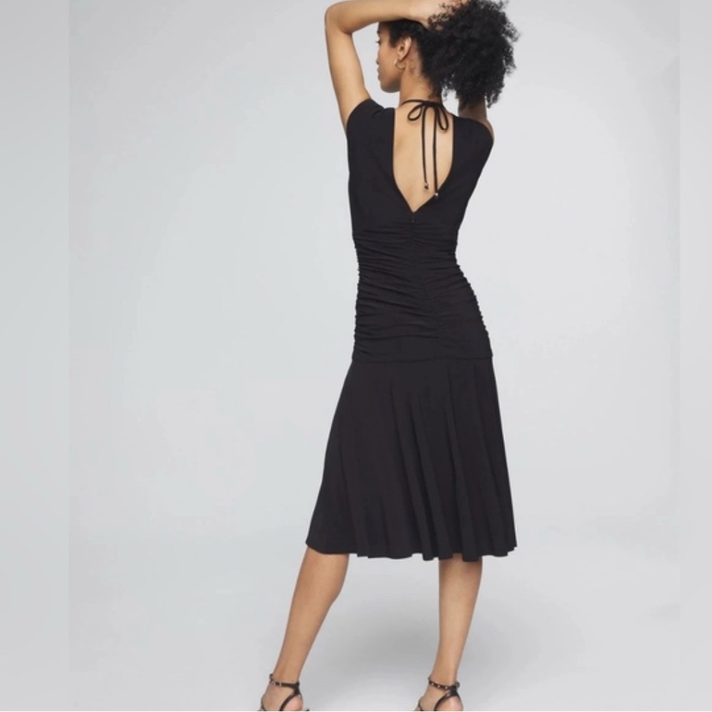 White House Black Market Backless Black Dress